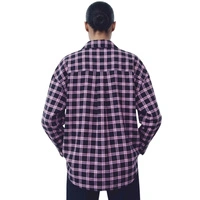 Koszula damska Zara bawełniana flanelowa oversize w kratę