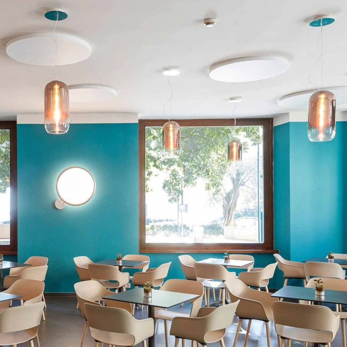 Lampa sufitowa wisząca Artemide Gople Mini z dmuchanego szkła biała