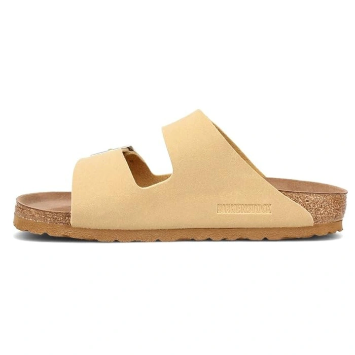 Klapki męskie Birkenstock Arizona BS birko-flor vegan beżowe r. 46