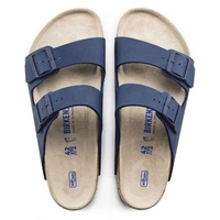 Klapki męskie Birkenstock Arizona z miękką wkładką granatowe r. 43