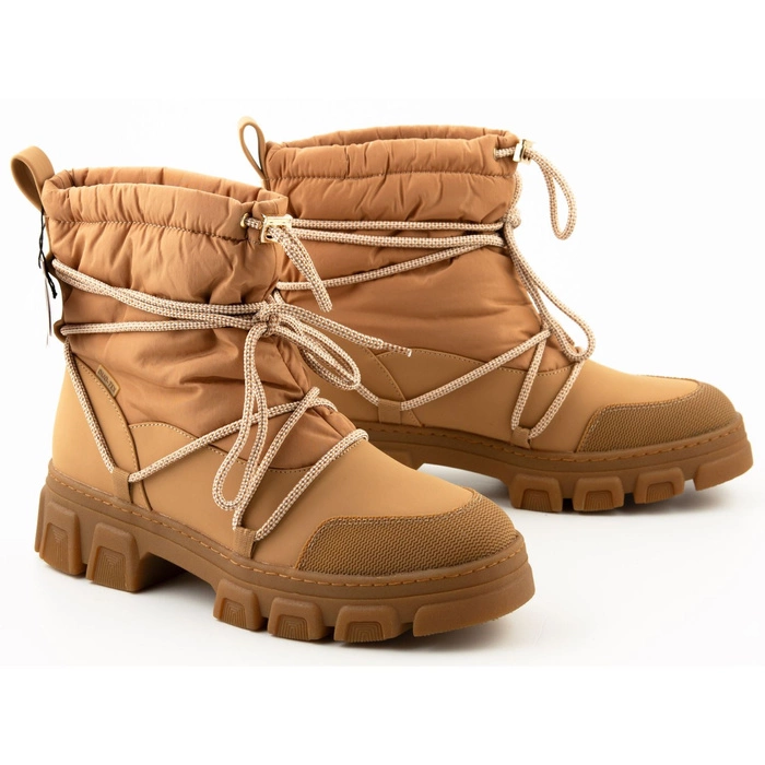 Buty damskie Tamaris Duo-tex wodoodporne zimowe śniegowce brązowe r. 41