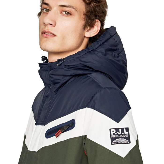 Kurtka męska Pepe Jeans Gilbert zimowa wodoodporna zielona r. L