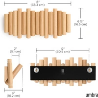 Wieszak ścienny Umbra Picket 5-Hook drewniay