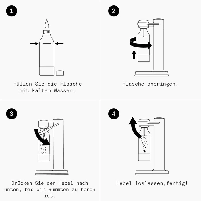 Saturator do wody AARKE Carbonator 3 kość słoniowa matowy
