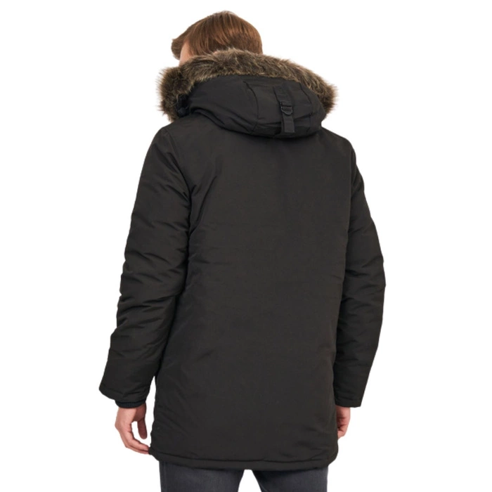 Kurtka męska Superdry Everest parka zimowa czarna