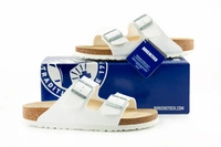 Klapki męskie Birkenstock Arizona bs regular z miękką wkładką białe r. 42