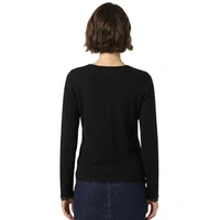 Sweter damska Naf Naf Alina czarny zapinany