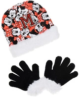 Komplet czapka rękawiczki Disney Myszka Minnie dla dziewczynki czerwony r. 52