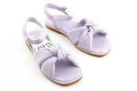 Sandały dziewczęce ZARA Kids eko skóra fioletowe na rzepy wygodne