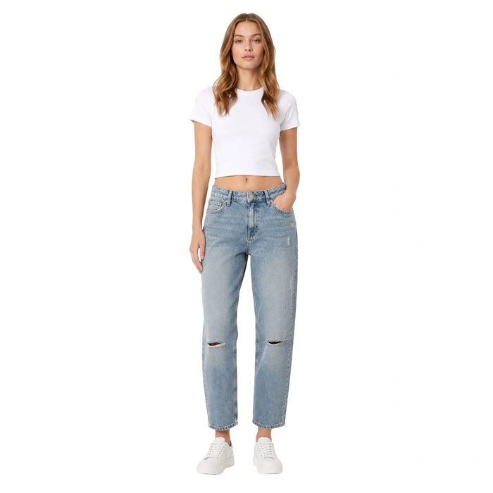 Spodnie damskie Loft The Original jeansy boyfriend niebieskie r. W28