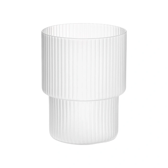Szklanki Ferm Living kieliszki zestaw 4 sztuki szkło przezroczyste matowe 60 ml