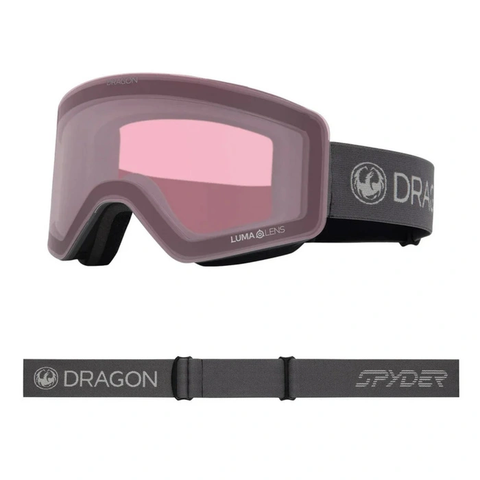 Gogle narciarskie unisex Dragon R1 OTG Grey snowboardowe szyby S1 / S4