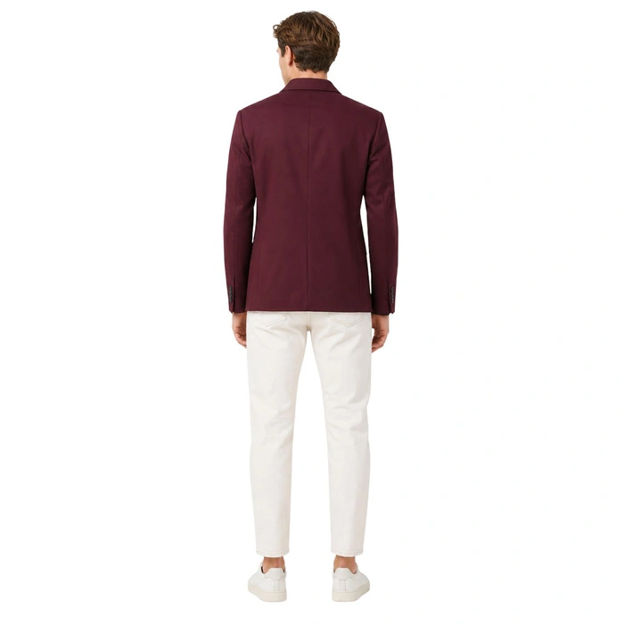 Marynarka męska Zara Slim Fit elegancka brązowa z lnem r. M