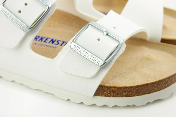 Klapki damskie Birkenstock Arizona bs z miękką wkładką białe r. 39