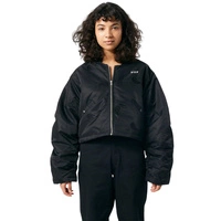 Kurtka damska HUF Paisley Satin bomberka z naszywkami czarna r. S