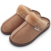 Kapcie damskie IRE SHOES ze skóry owczej naturalny kożuch futro ciepłe ręcznie szyte r. 36