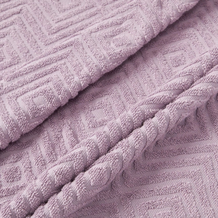 Zestaw ręczników Westwing Jacqui bawełniane fioletowe 490 g/m² 2 sztuki 30 x30