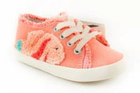 Tenisówki dziecięce Zara Kids koralowe z rybką