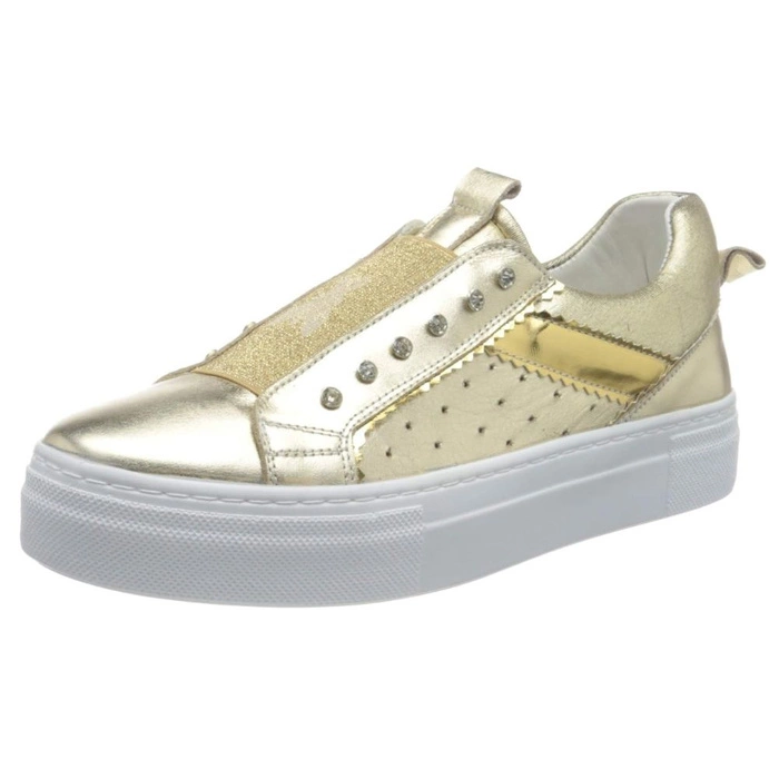 Buty Patrizia Pepe Argento Lamianto Sneaker dziecięce złote r. 32