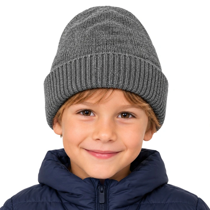 Czapka dziecięca Eadgle Products zimowa kaszmirowa szara