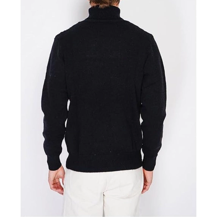 Sweter męski C&JO golf czarny ze splotem