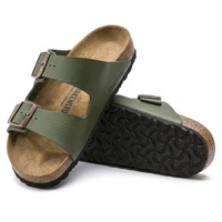 Klapki męskie Birkenstock Arizona BS Vegan zielone r. 42