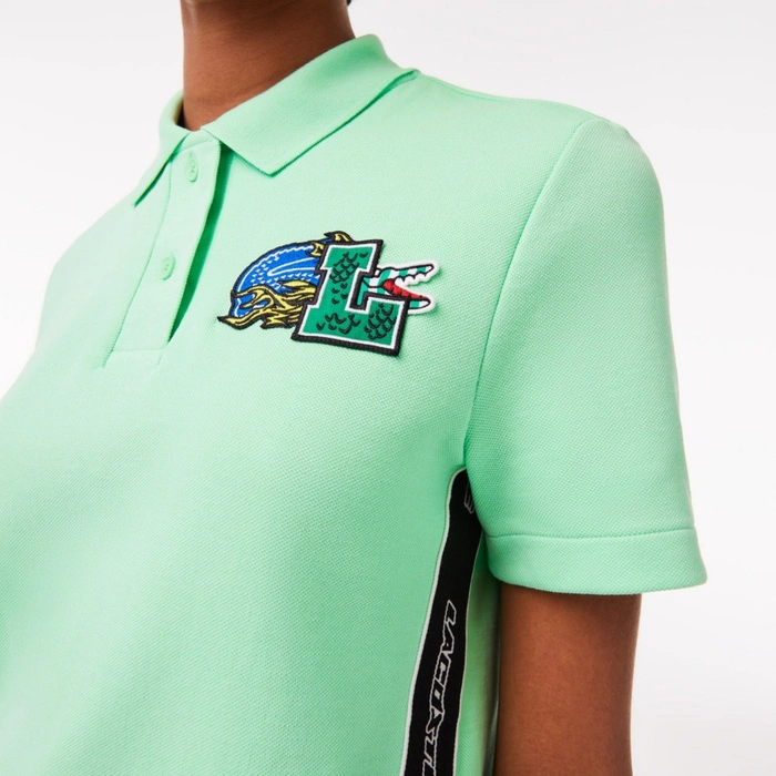 Koszulka damska Lacoste Holiday Organic Cotton Polo zielona r. XXS
