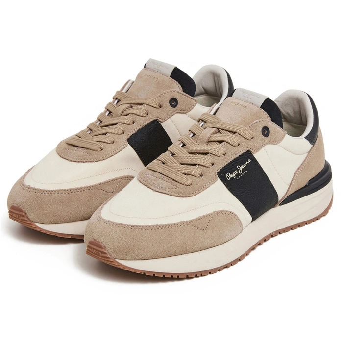 Buty męskie Pepe Jeans Buster Tape beżowe sneakersy r. 44