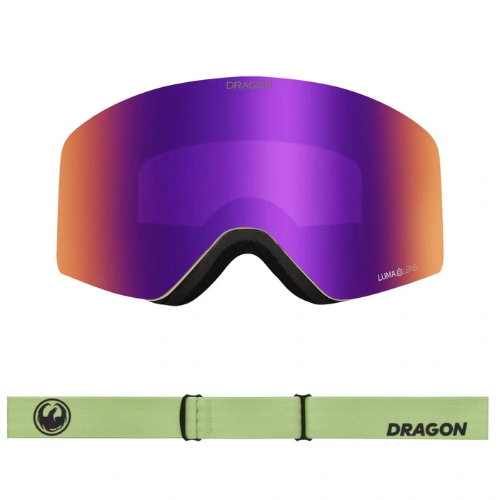 Gogle narciarskie unisex Dragon R1 OTG Matcha snowboardowe dwie szyby S2 / S4