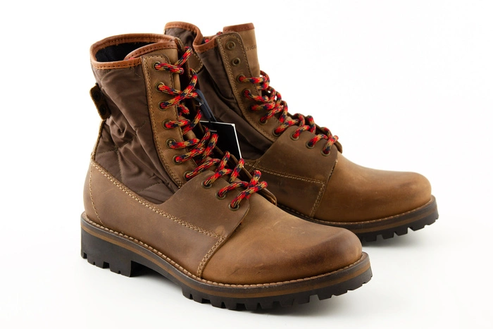 Buty męskie Tommy Hilfiger High Winter skórzane brązowe r. 41