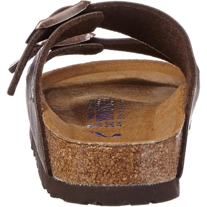 Klapki damskie Birkenstock Arizona skórzane birko-flor brązowe r. 41