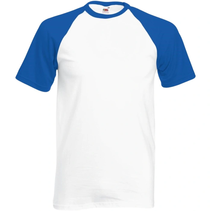 Koszulka męska Fruit of the Loom Baseball biała t-shirt r. L