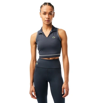 Top sportowy Lacoste Sport koszulka bez rękawów granatowa r. XS