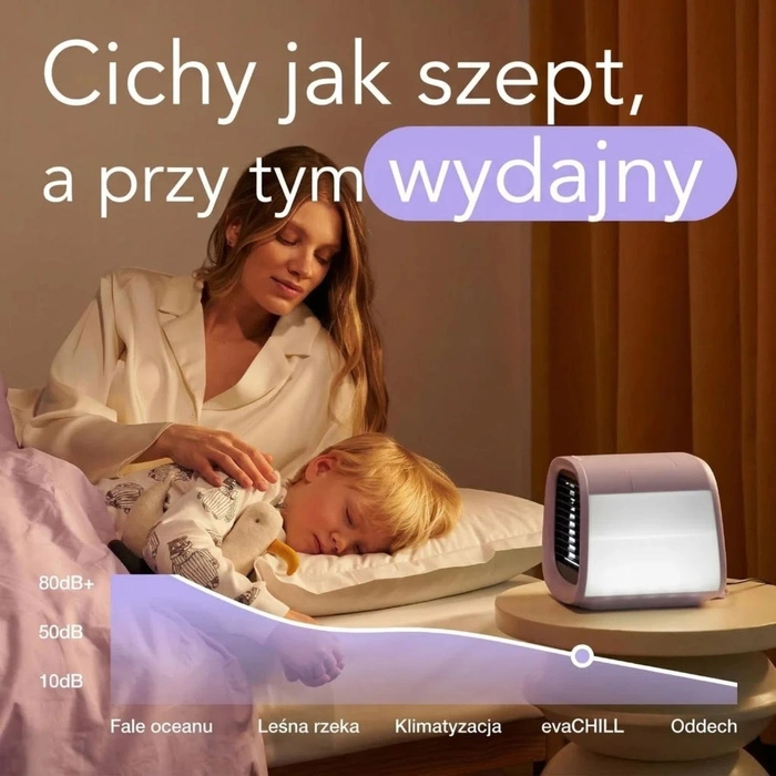 Klimator ewaporacyjny Evapolar evaCHILL EV-500 nawilżacz powietrza fioletowy