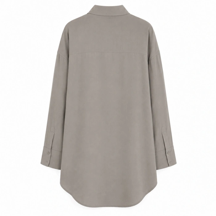 Koszula damska Zara lejąca oversize taupe r. XS