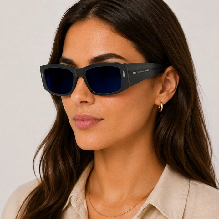 Okulary unisex Calvin Klein CK23537S 300 przeciwsłoneczne kwadratowe z filtem cat. S3