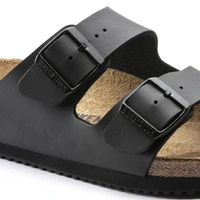 Klapki damskie Birkenstock Arizona skórzane Birko-Flor czarne r. 38