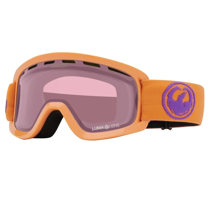 Gogle narciarskie dziecięce Dragon Lil D snowboardowe szyba S1 pomarańczowe