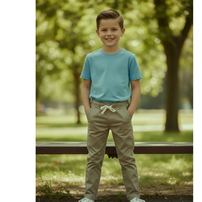 Spodnie chłopięce Zara sztruksowe khaki r. 116
