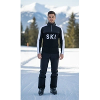 Bluza męska Dare2b Ski Core Stretch rozsuwany czarna narciarska r. M
