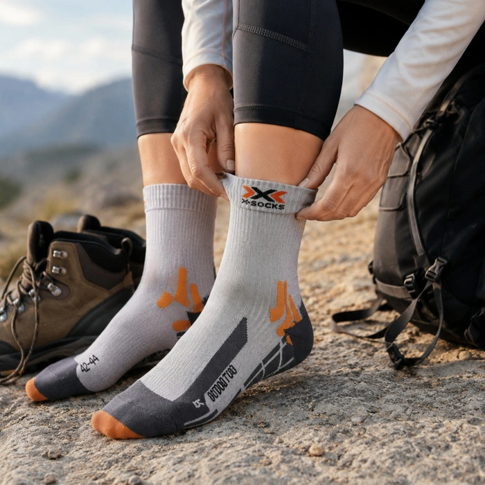 Skarpetki trekkingowe damskie X-Socks® Outdoor szare r. 35-38
