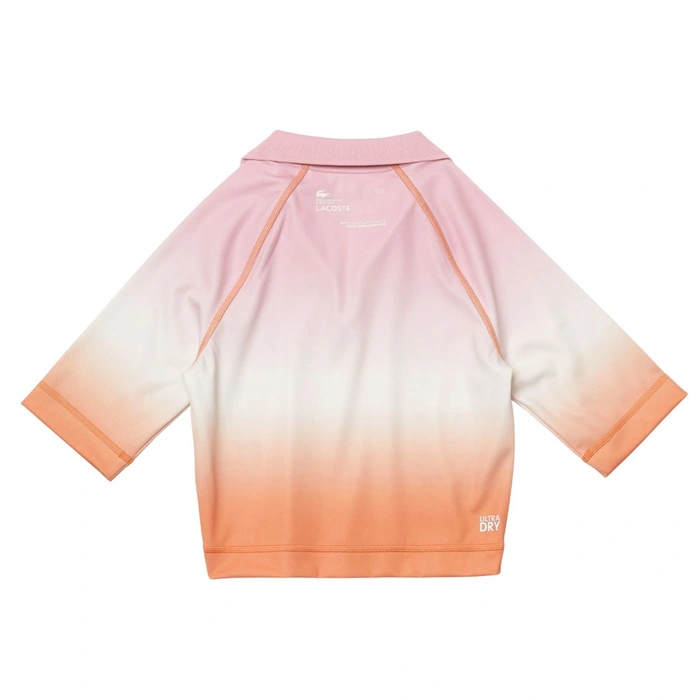 Koszulka damska Lacoste Summer treningowa crop wielokolorowa r. L